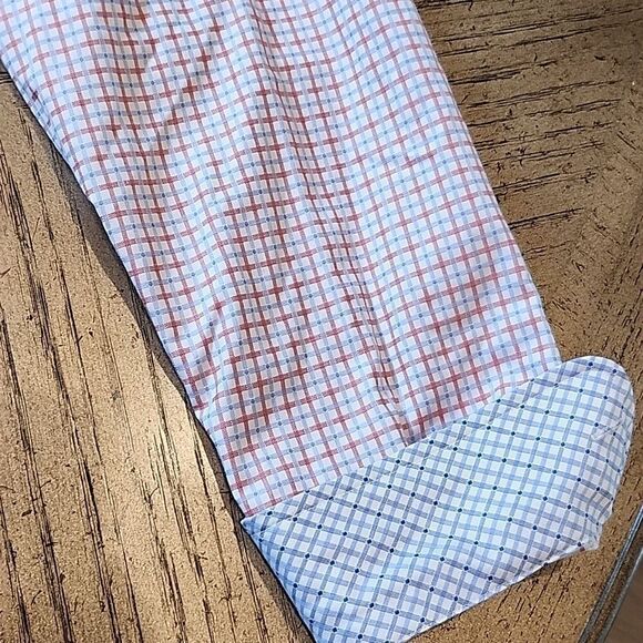 Mens non-iron dress shirt size L Egara - Picture 6 of 9